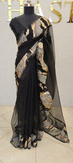 GLASS ORGANZA SAREE