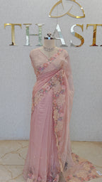SOFT ORGANZA SAREE