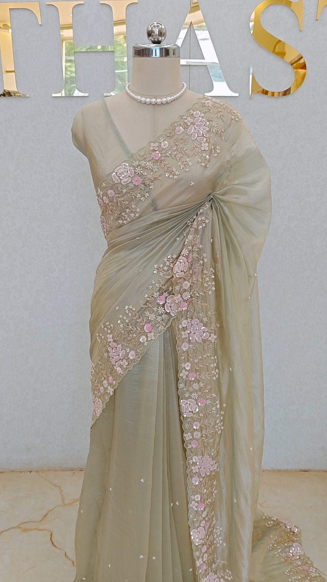 SOFT CRUSH ORGANZA SAREE