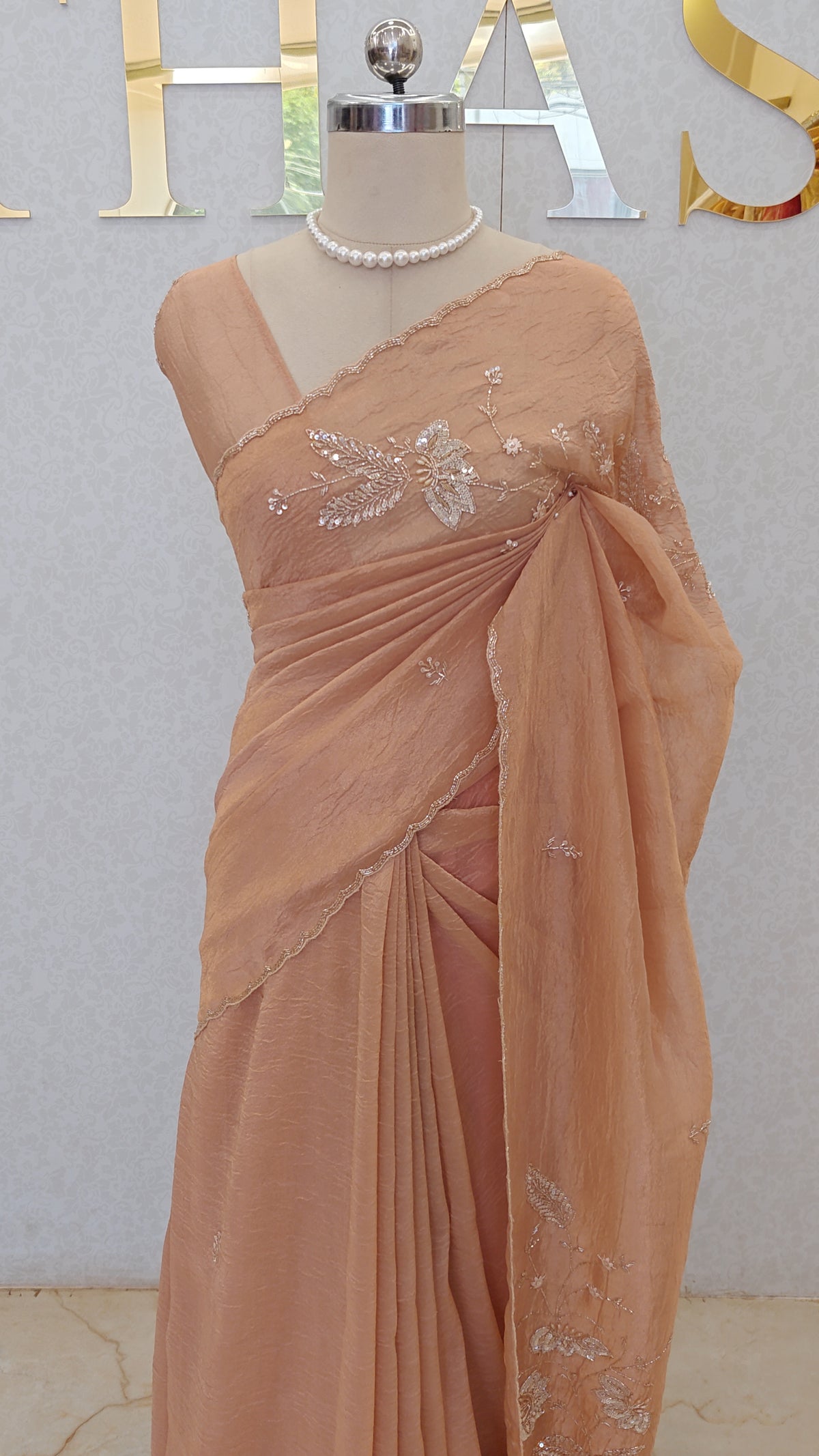 FLOWY ORGANZA SAREE