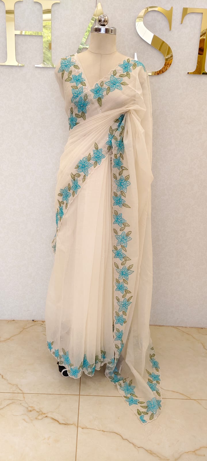 Mul cotton saree