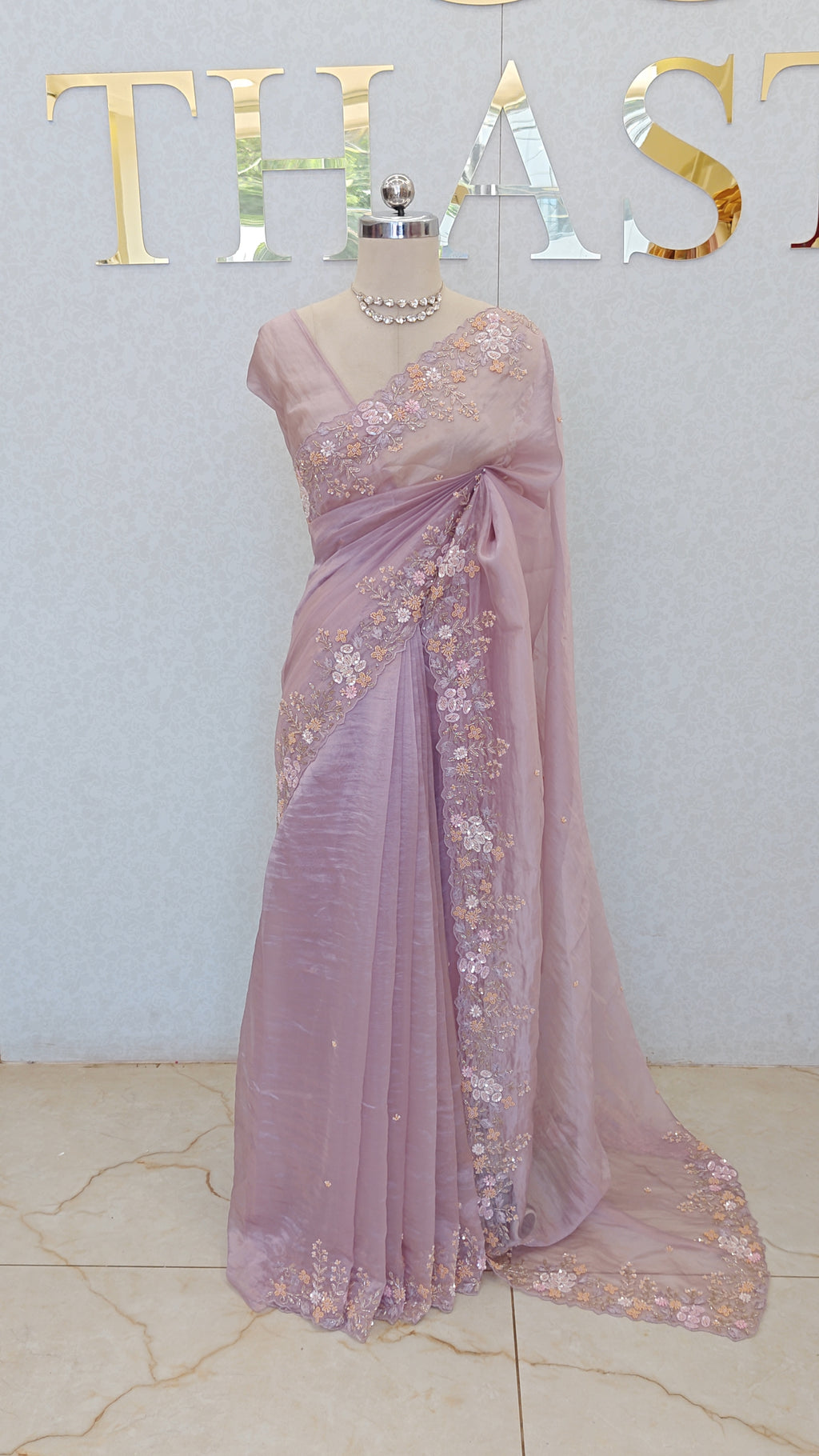 SOFT CRUSH ORGANZA SAREE