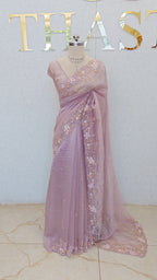 SOFT CRUSH ORGANZA SAREE