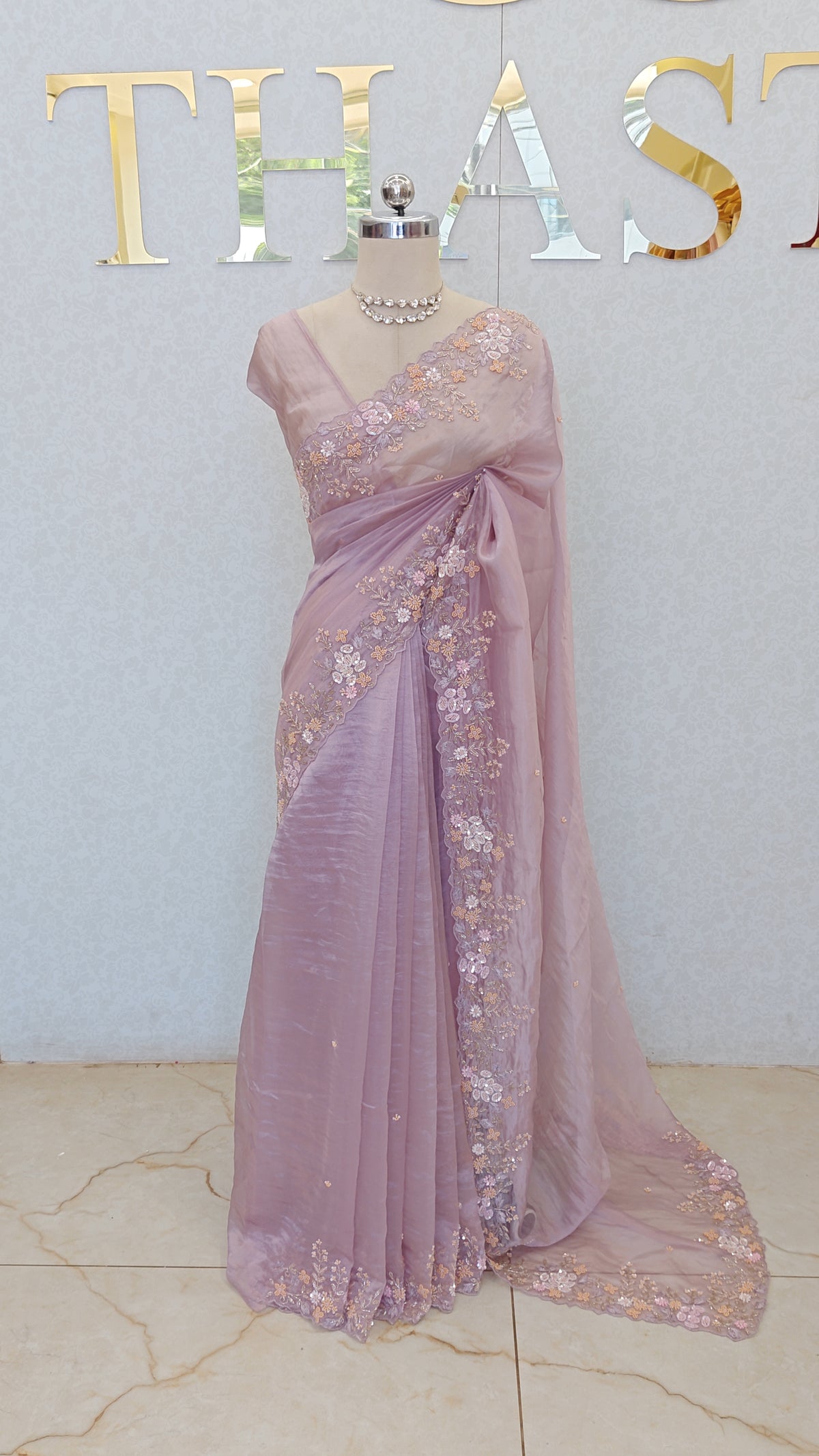 SOFT CRUSH ORGANZA SAREE