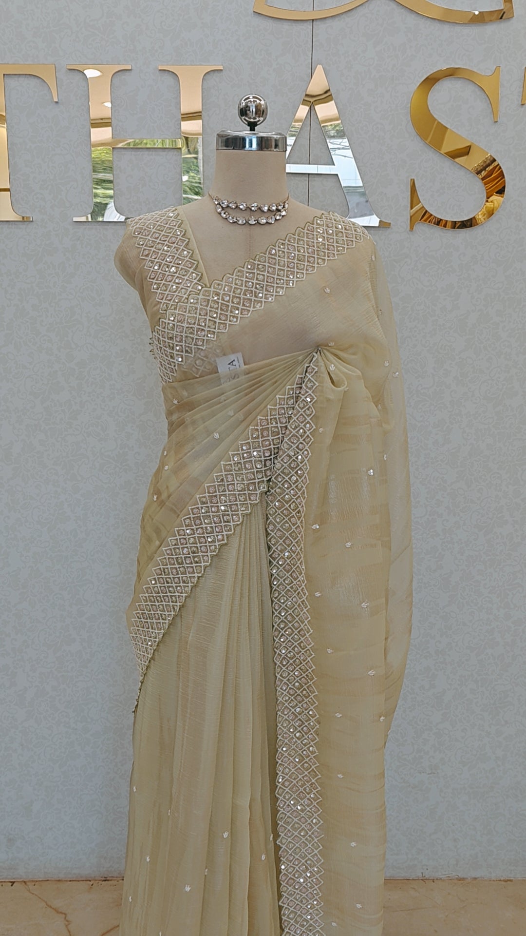 CRUSH ORGANZA SAREE