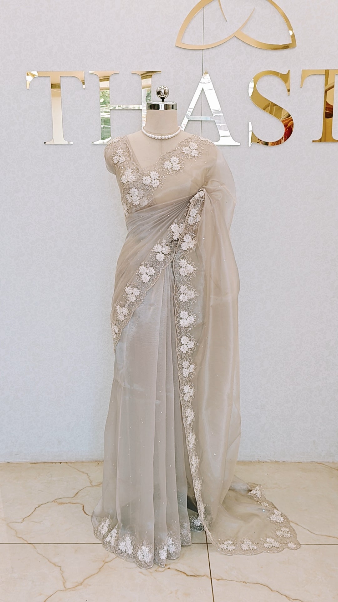GLASS ORGANZA SAREE