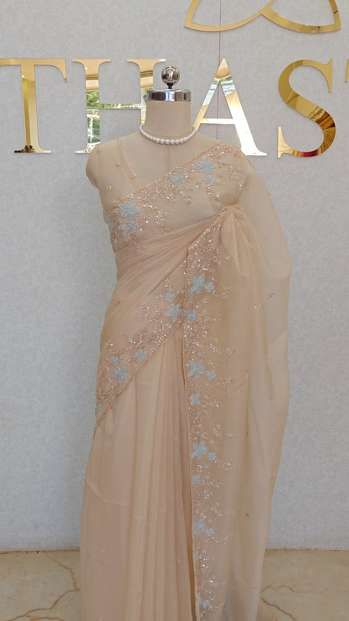 CRUSH ORGANZA SAREE
