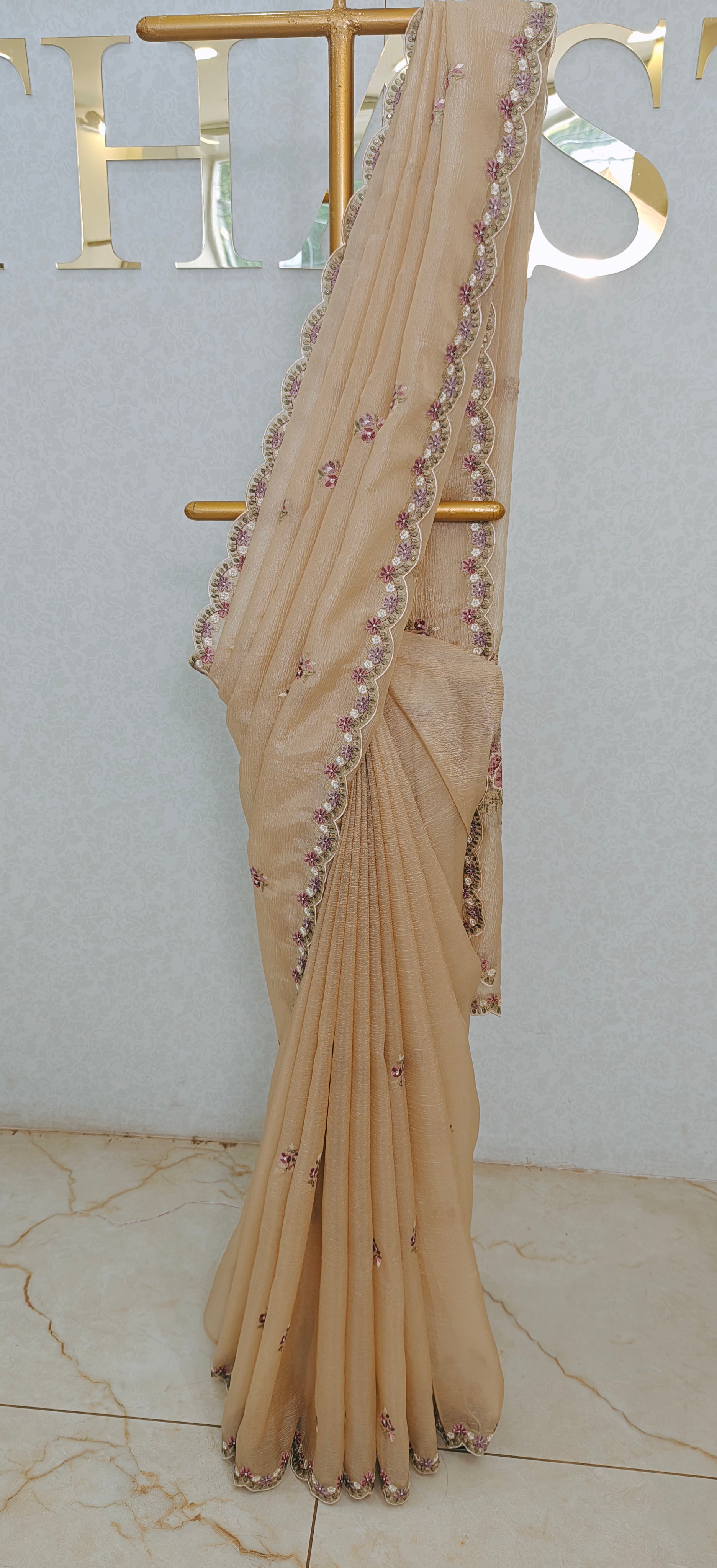 CRUSH ORGANZA SAREE