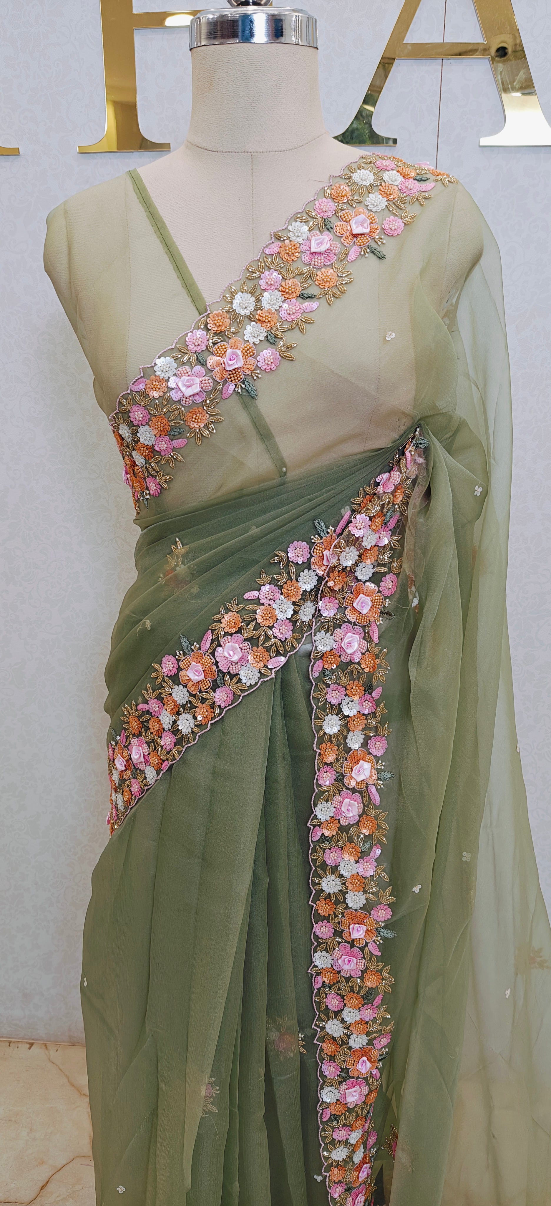 ORGANZA SAREE