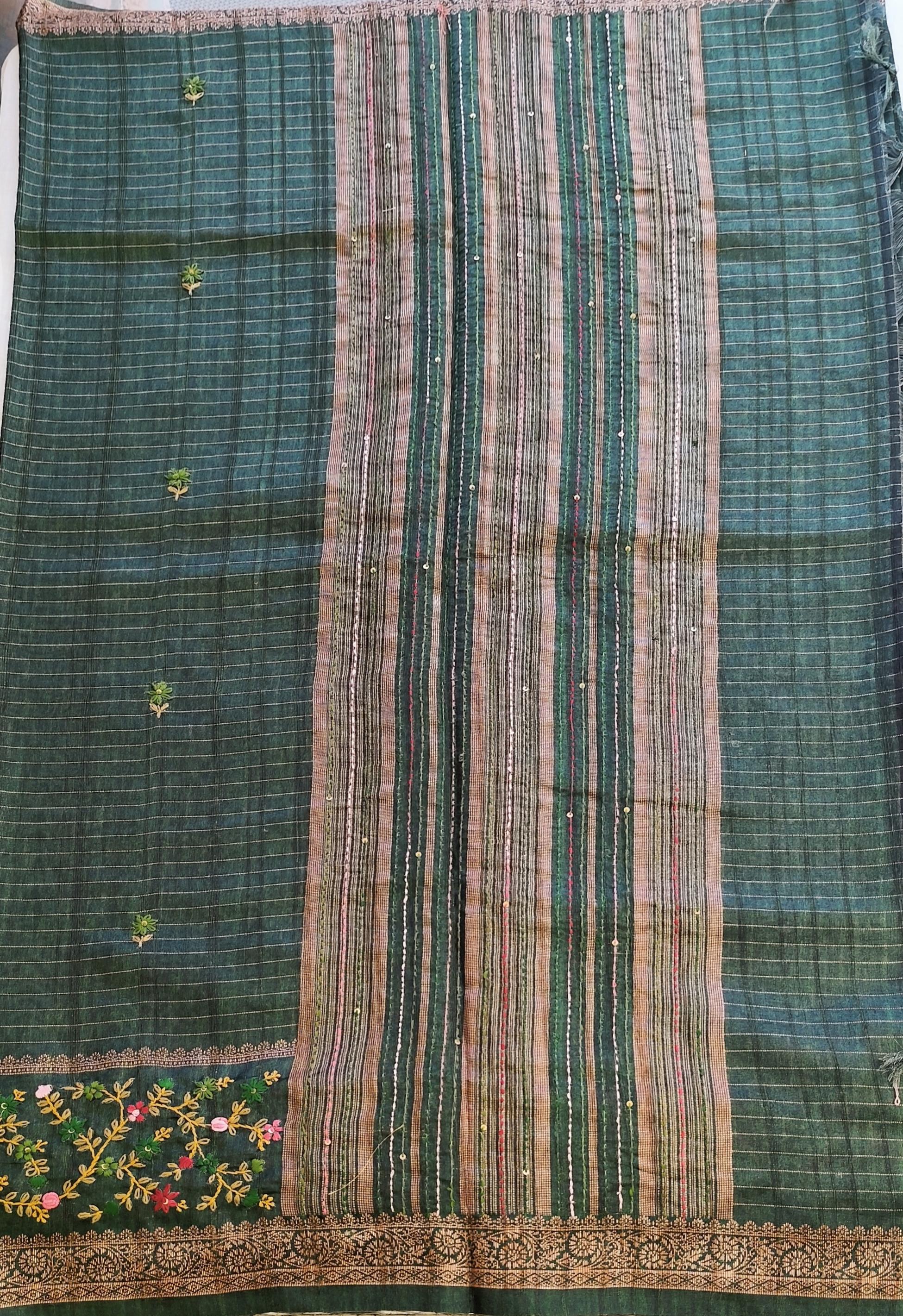 Semi Tussar saree