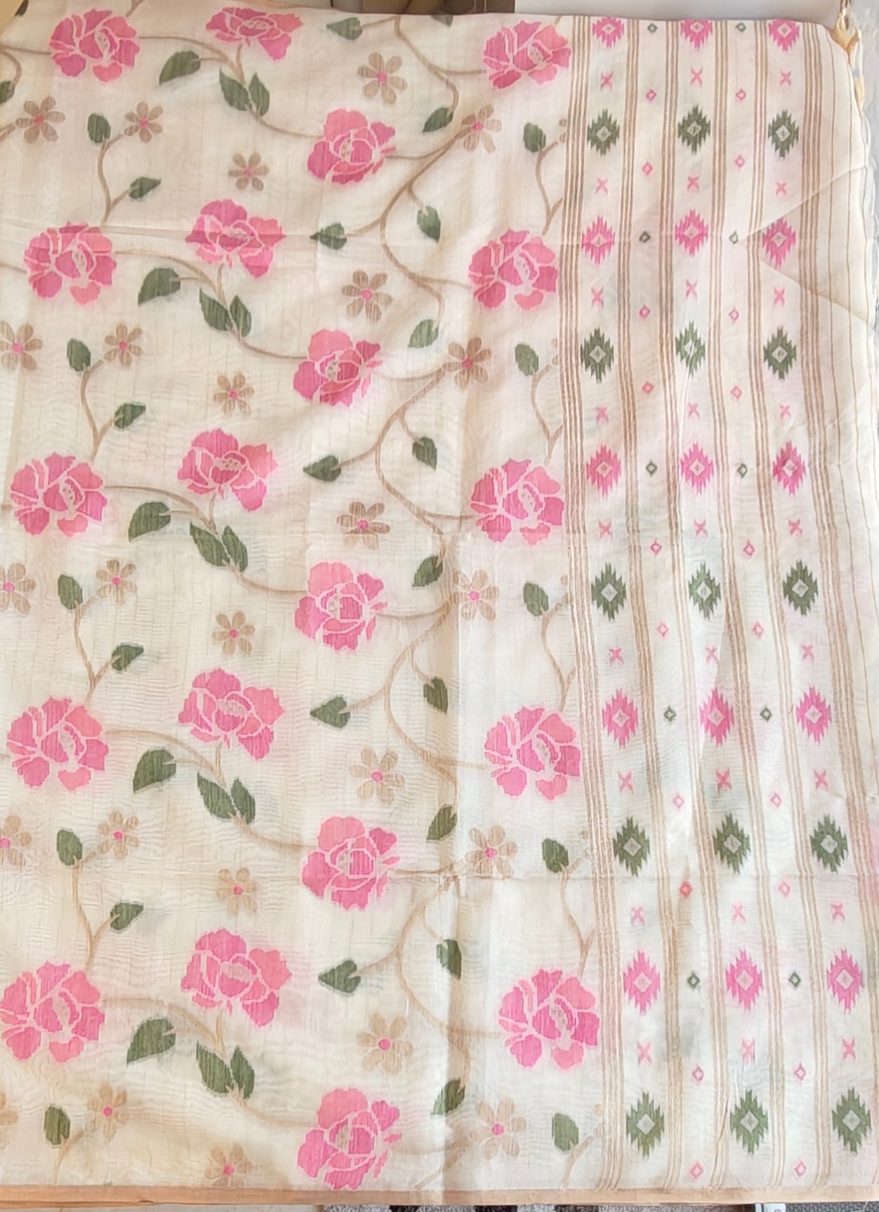 Jamdani cotton saree