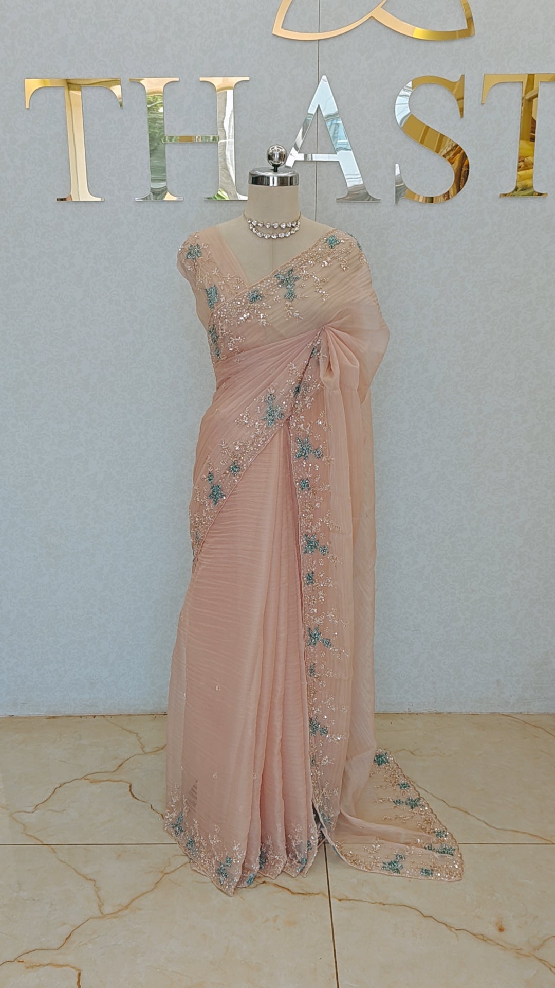 CRUSH ORGANZA SAREE