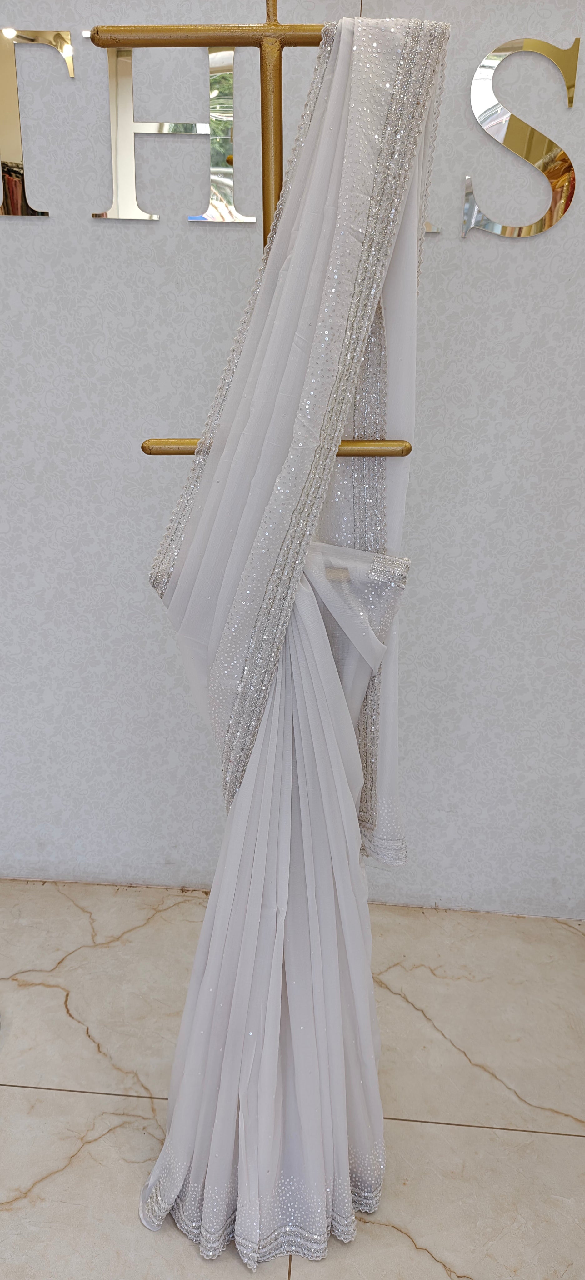 CRUSH ORGANZA SAREE