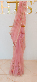 GLASS ORGANZA SAREE