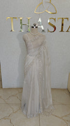 CRUSH ORGANZA SAREE