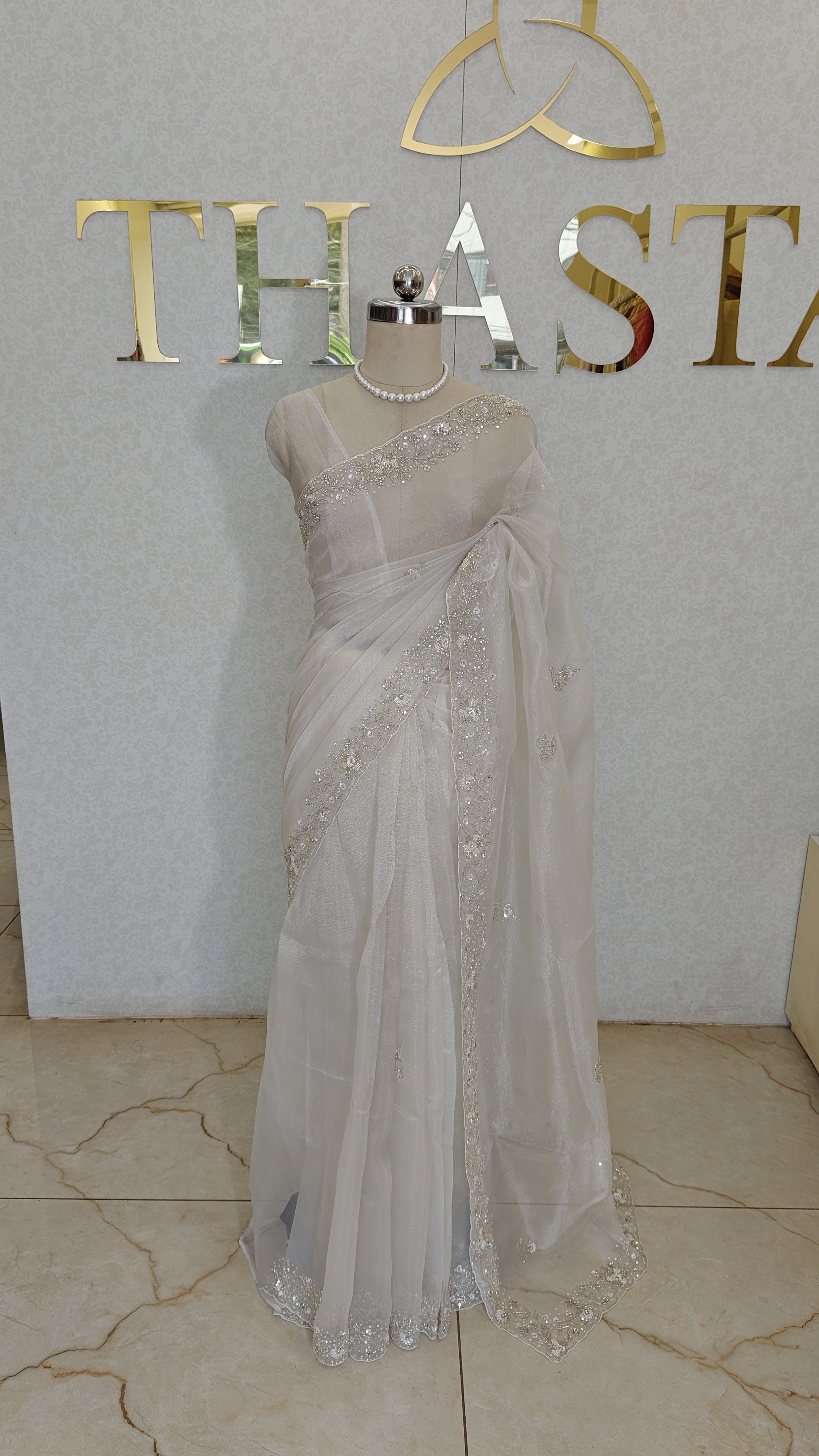 CRUSH ORGANZA SAREE