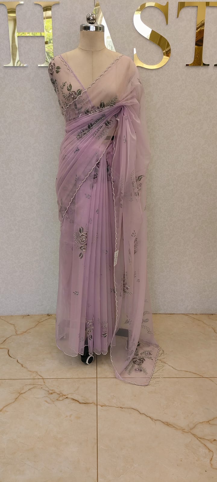 Pure organza saree