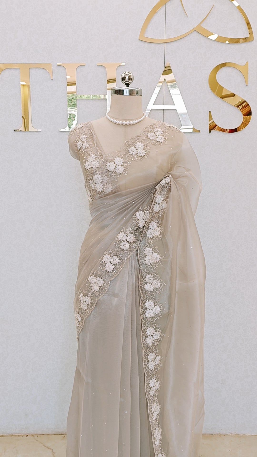 GLASS ORGANZA SAREE