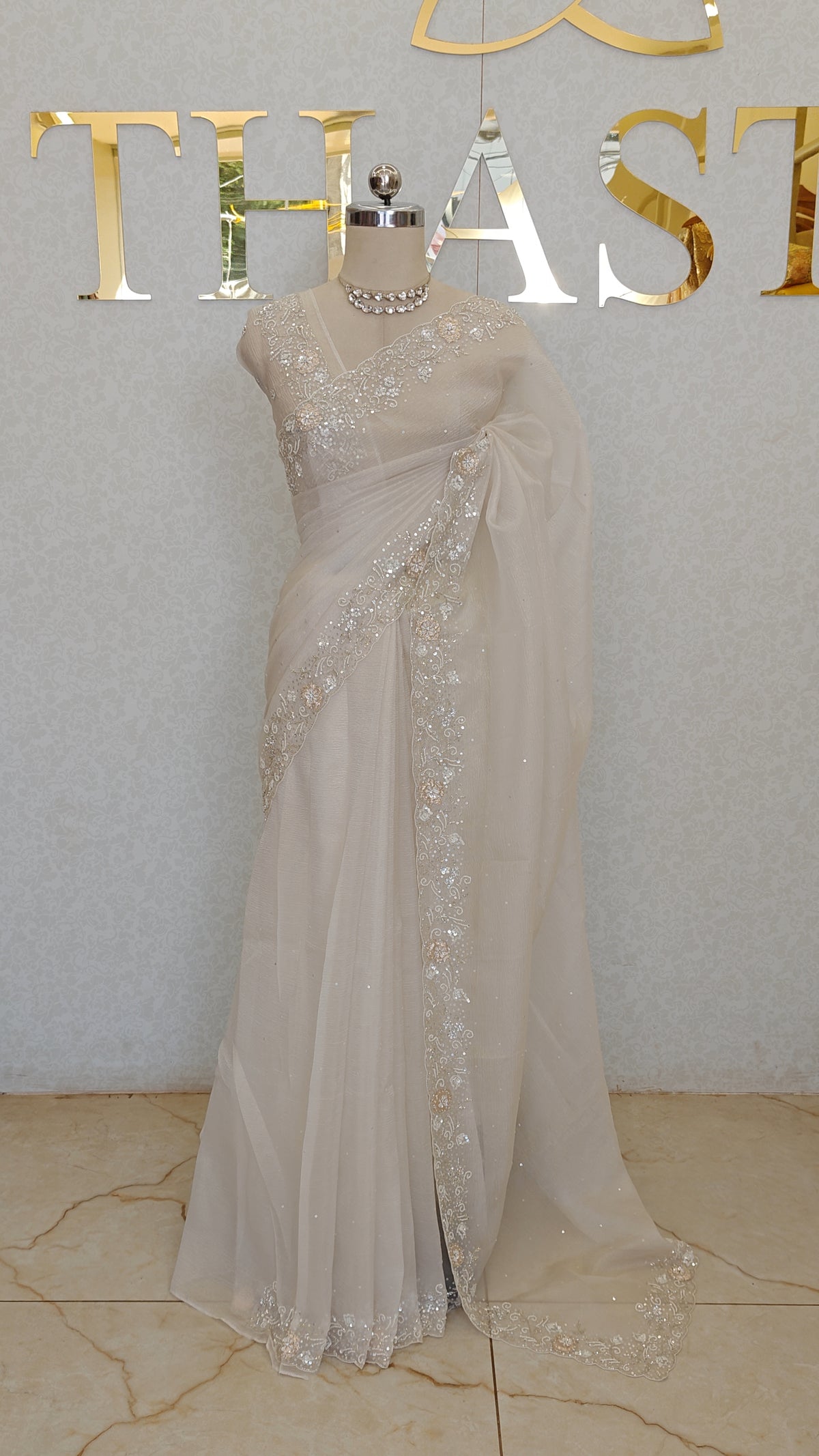 CRUSH ORGANZA SAREE