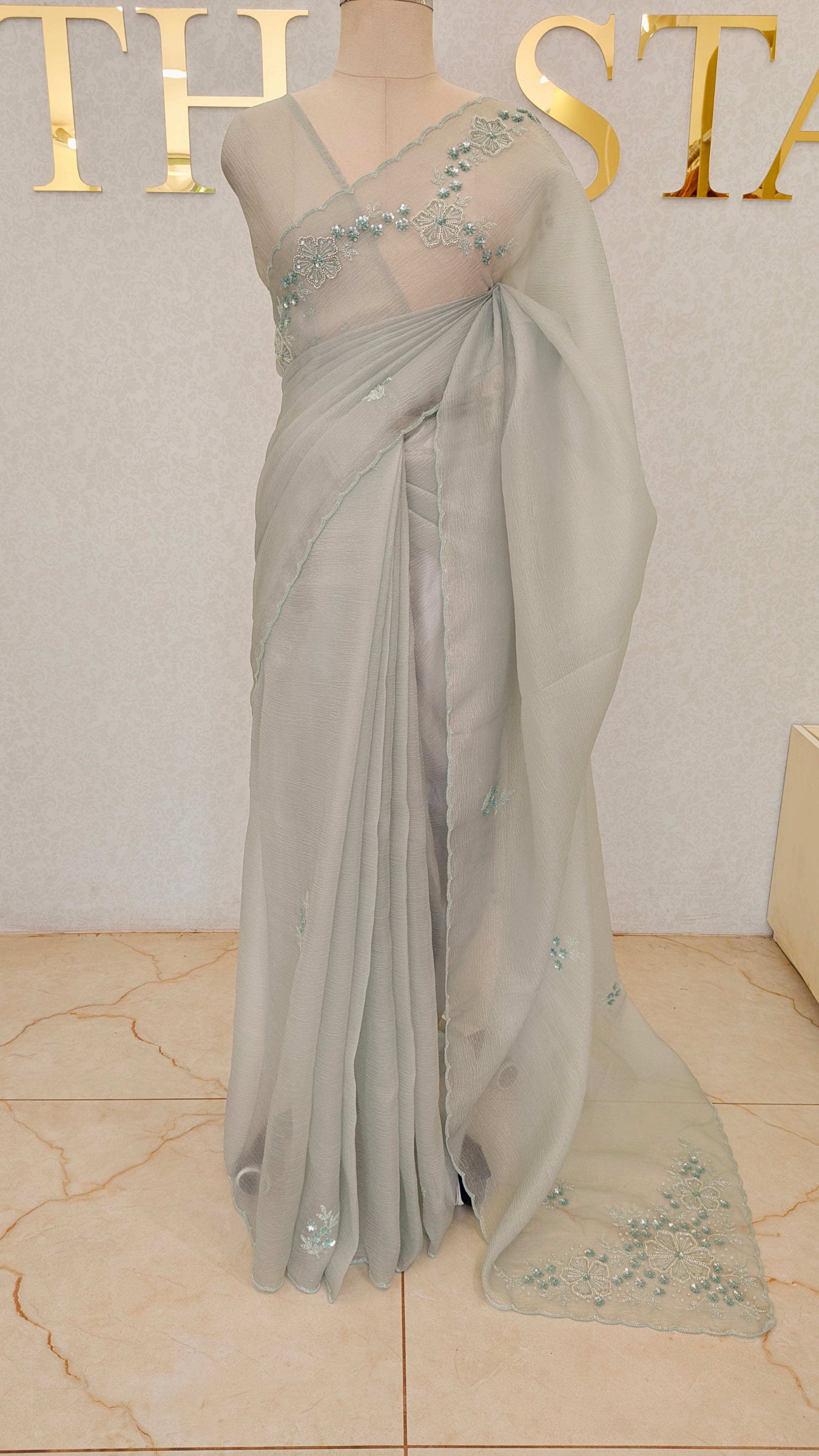Crush Organza Saree