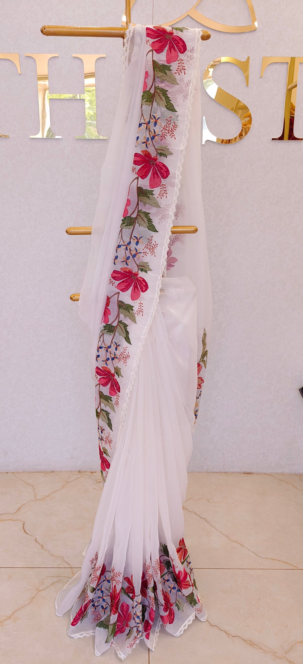 CRUSH ORGANZA SAREE