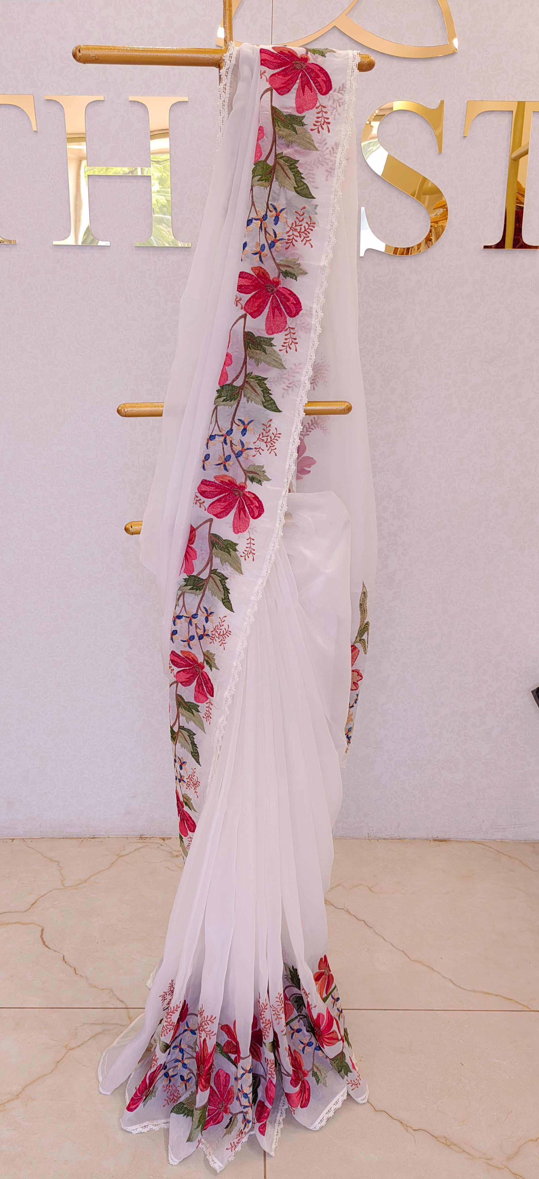 CRUSH ORGANZA SAREE