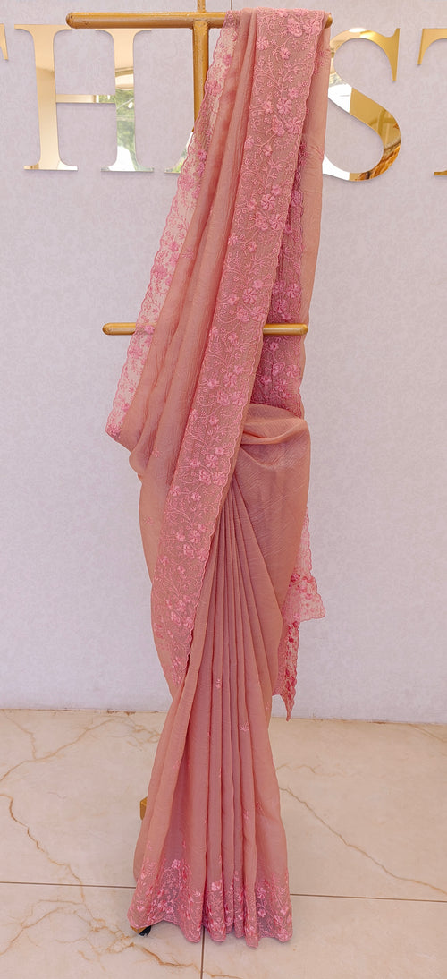 CRUSH ORGANZA SAREE