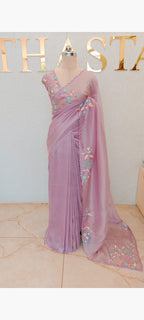 FLOWY ORGANZA TISSUE SAREE