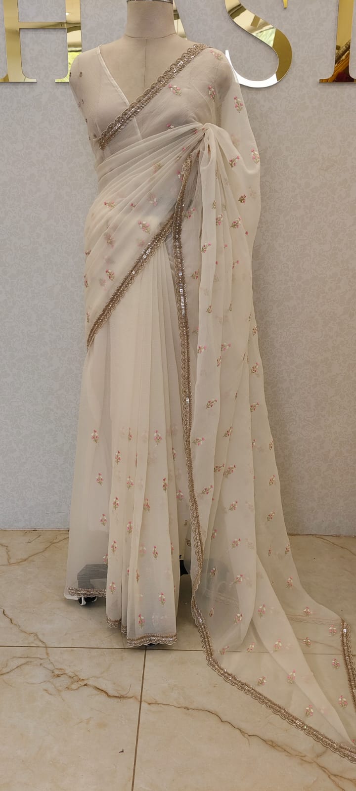 Crush Organza Saree