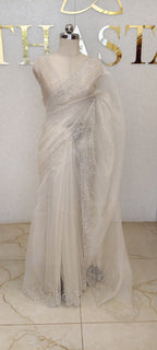 CRUSH ORGANZA SAREE