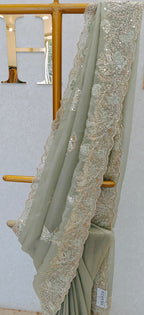 CRUSH ORGANZA SAREE