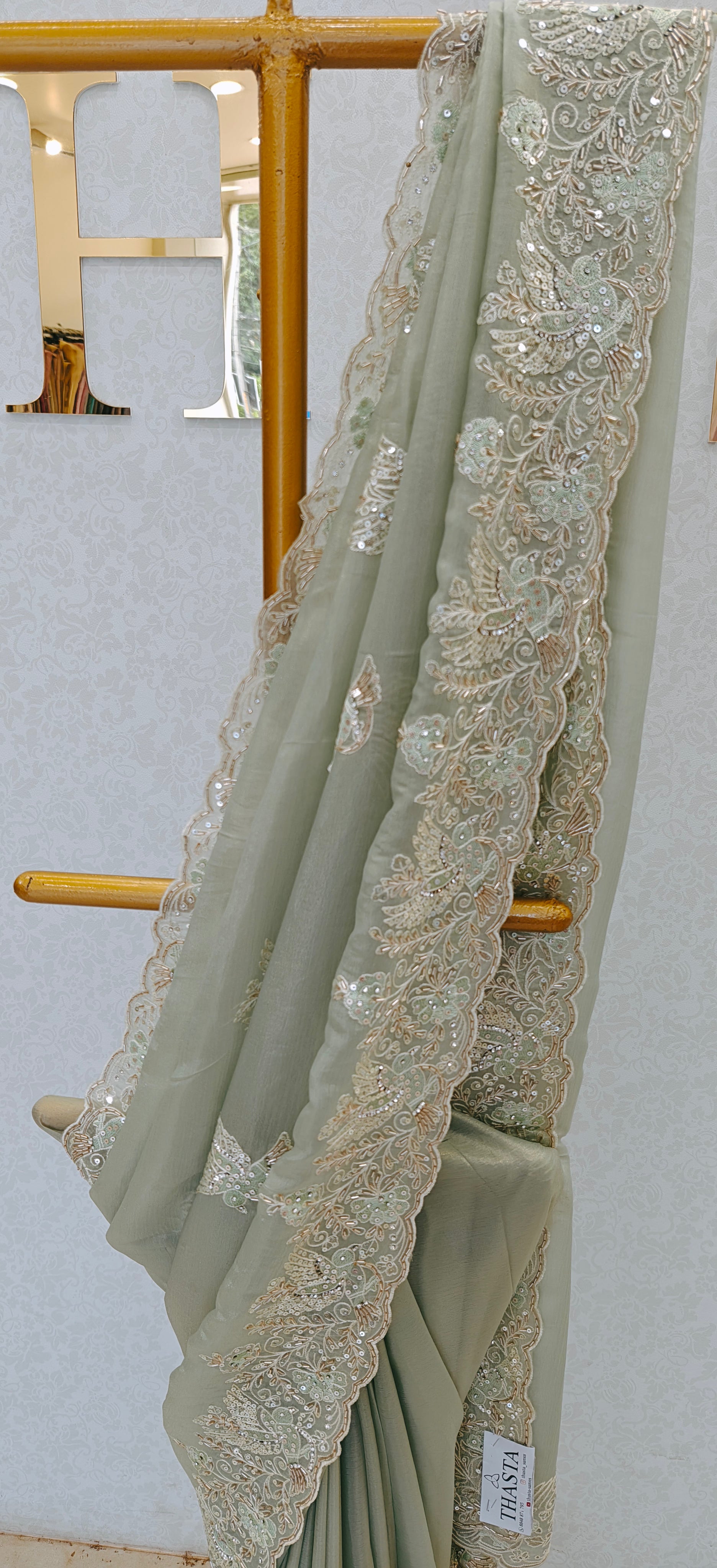 CRUSH ORGANZA SAREE