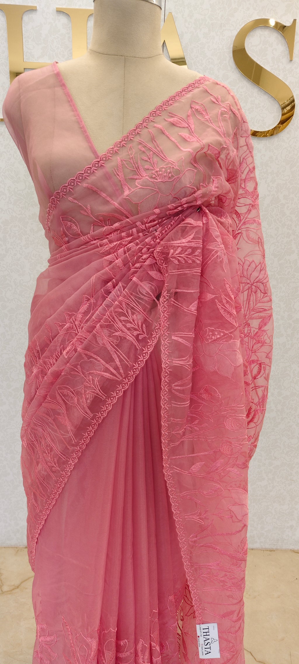 SEMI ORGANZA SAREE