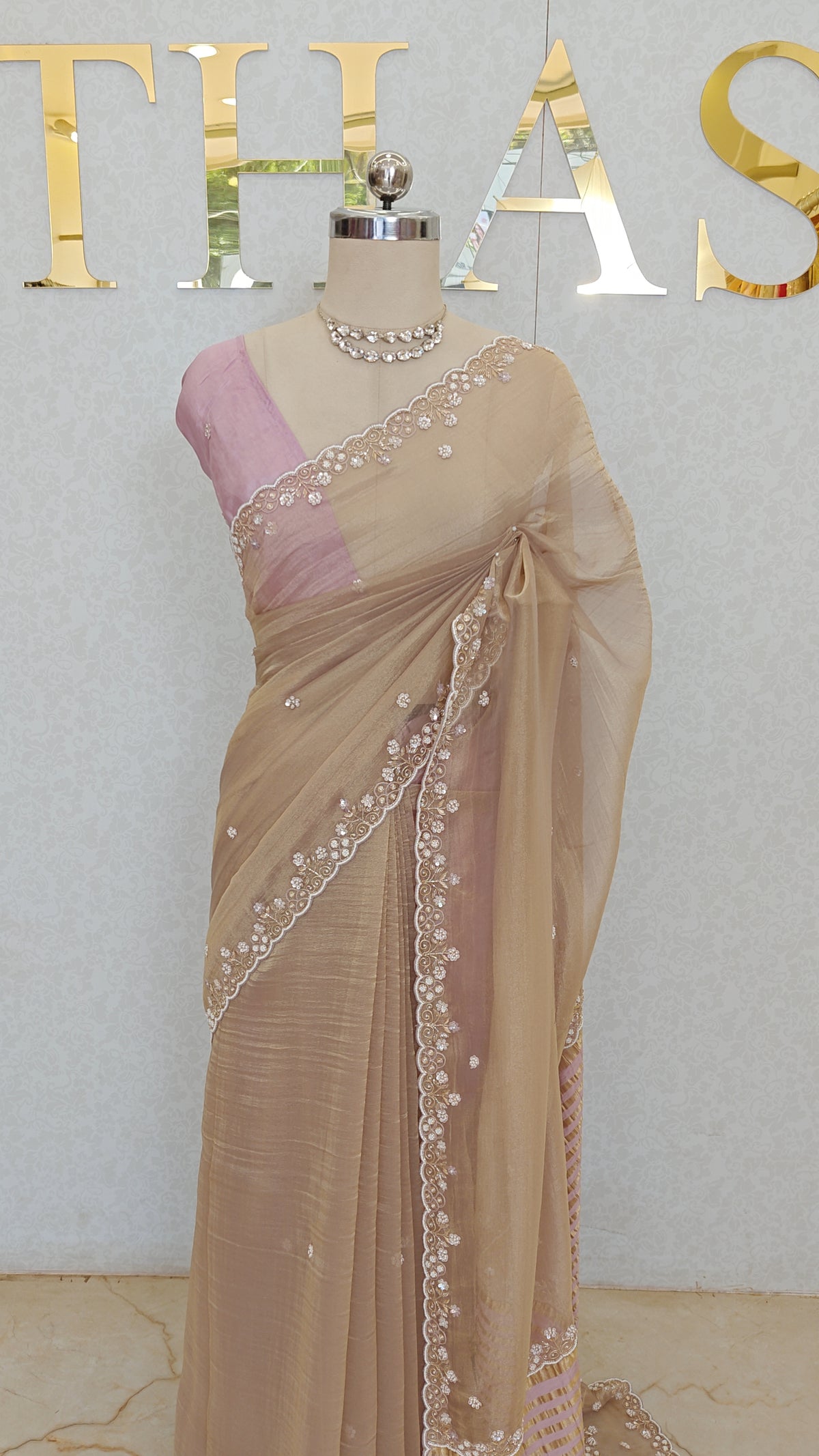 TISSUE ORGANZA SAREE