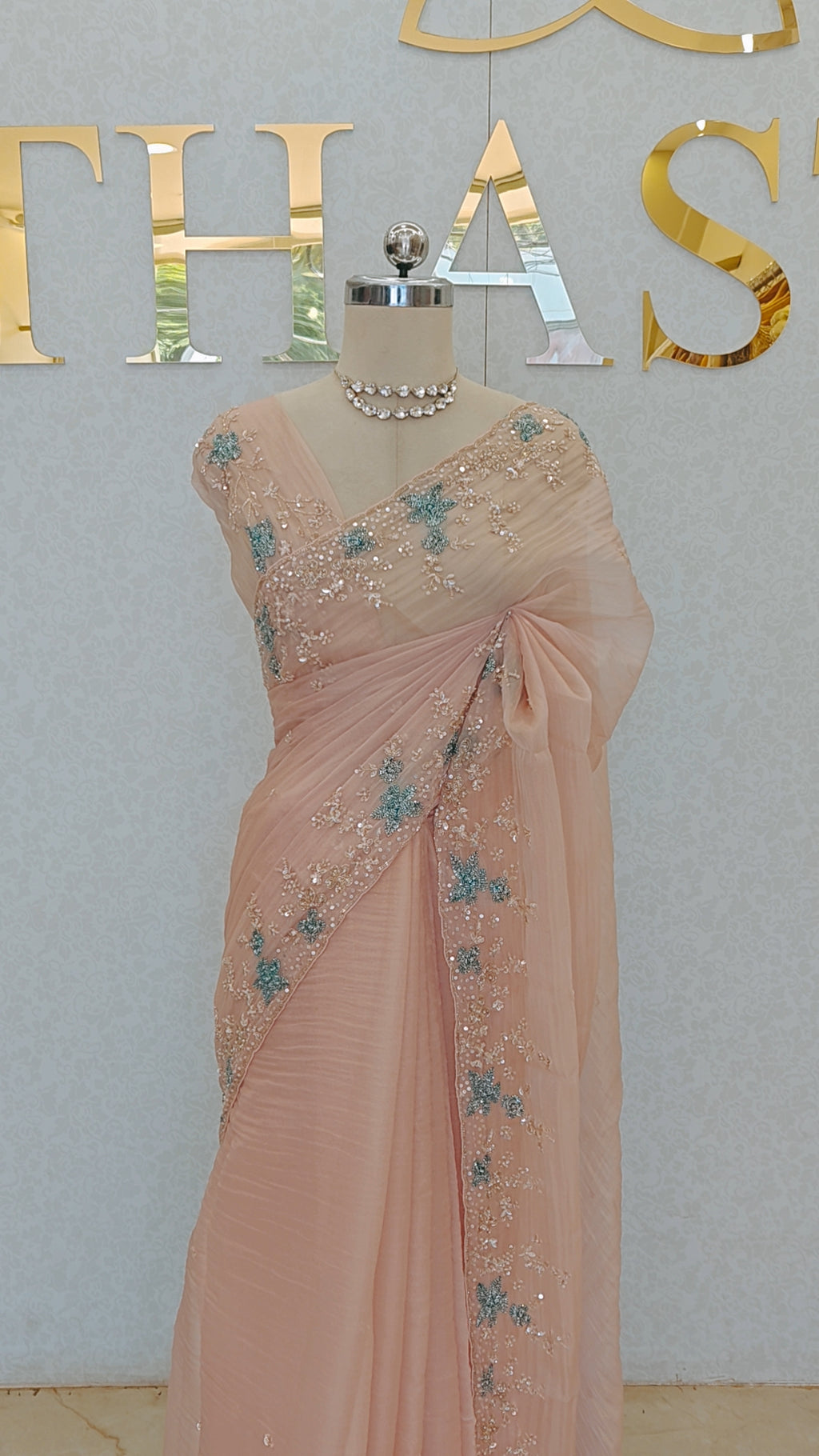 CRUSH ORGANZA SAREE