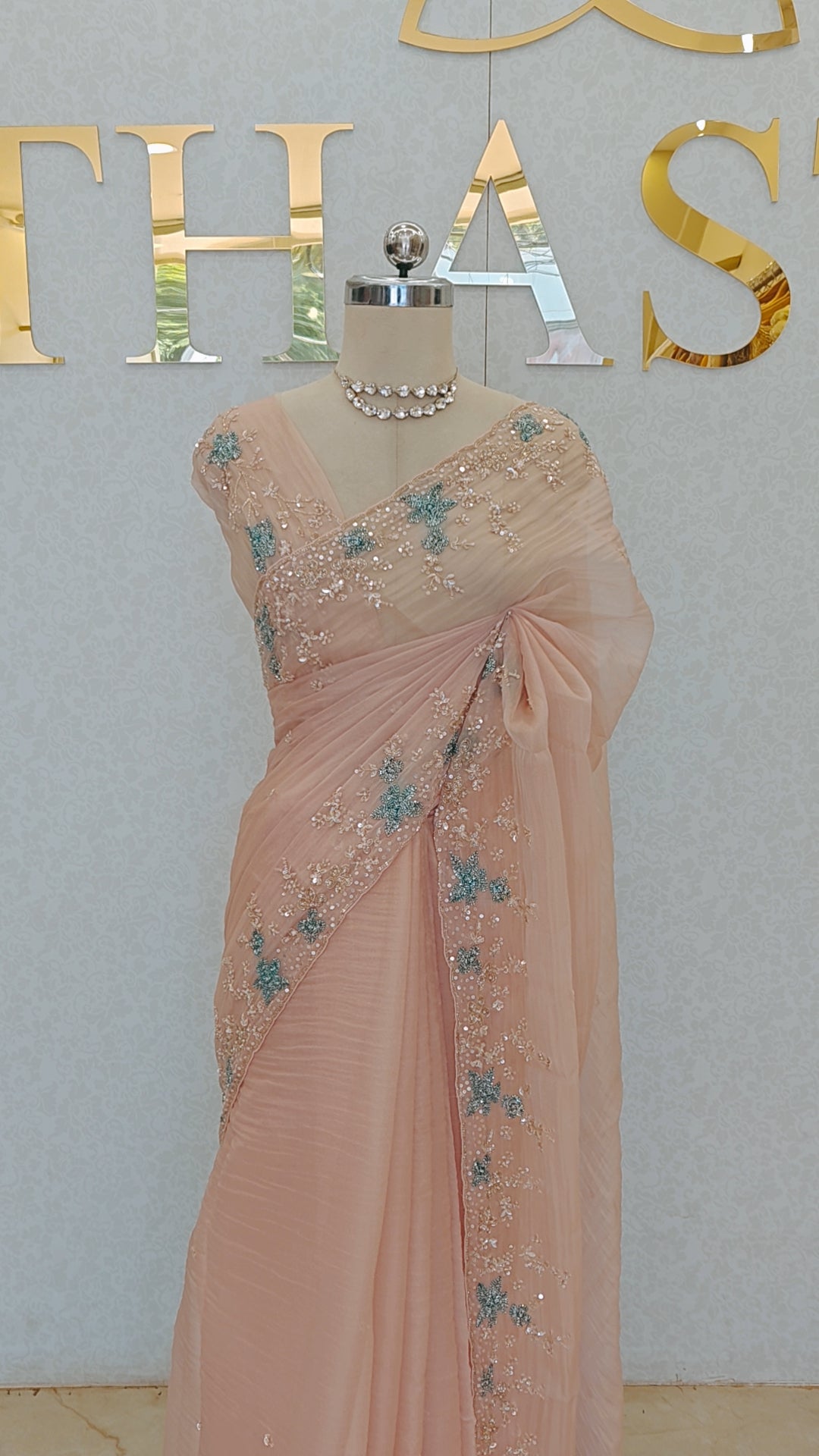CRUSH ORGANZA SAREE