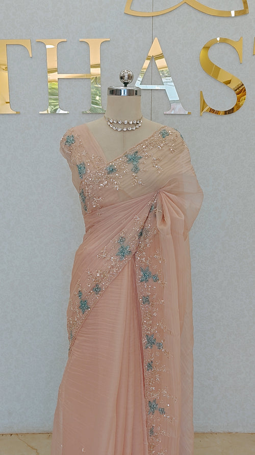 CRUSH ORGANZA SAREE