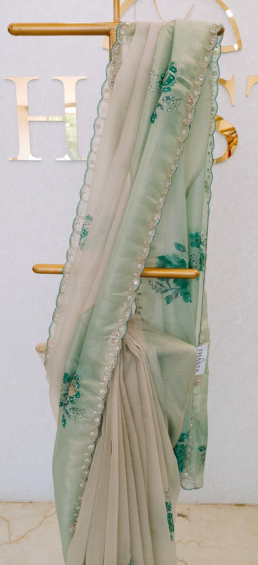 CRUSH ORGANZA SAREE