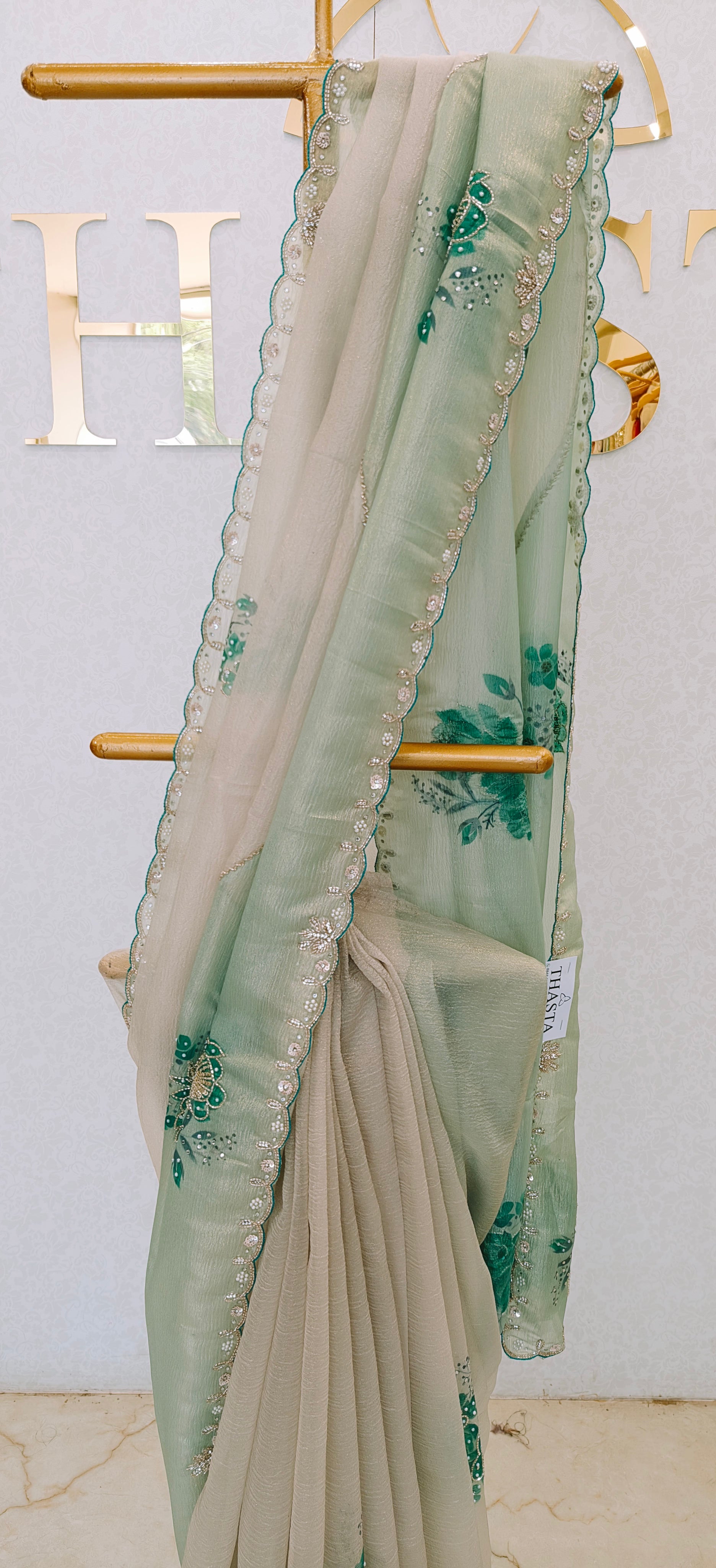CRUSH ORGANZA SAREE