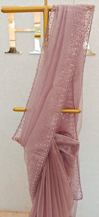 GLASS ORGANZA SAREE