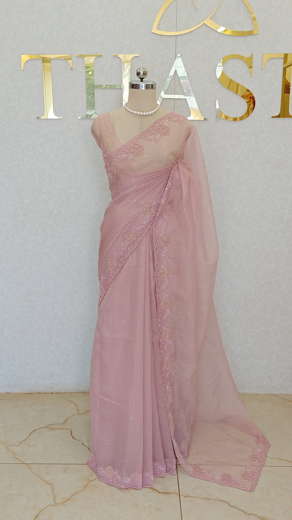 CRUSH ORGANZA SAREE