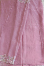 Crush organza saree