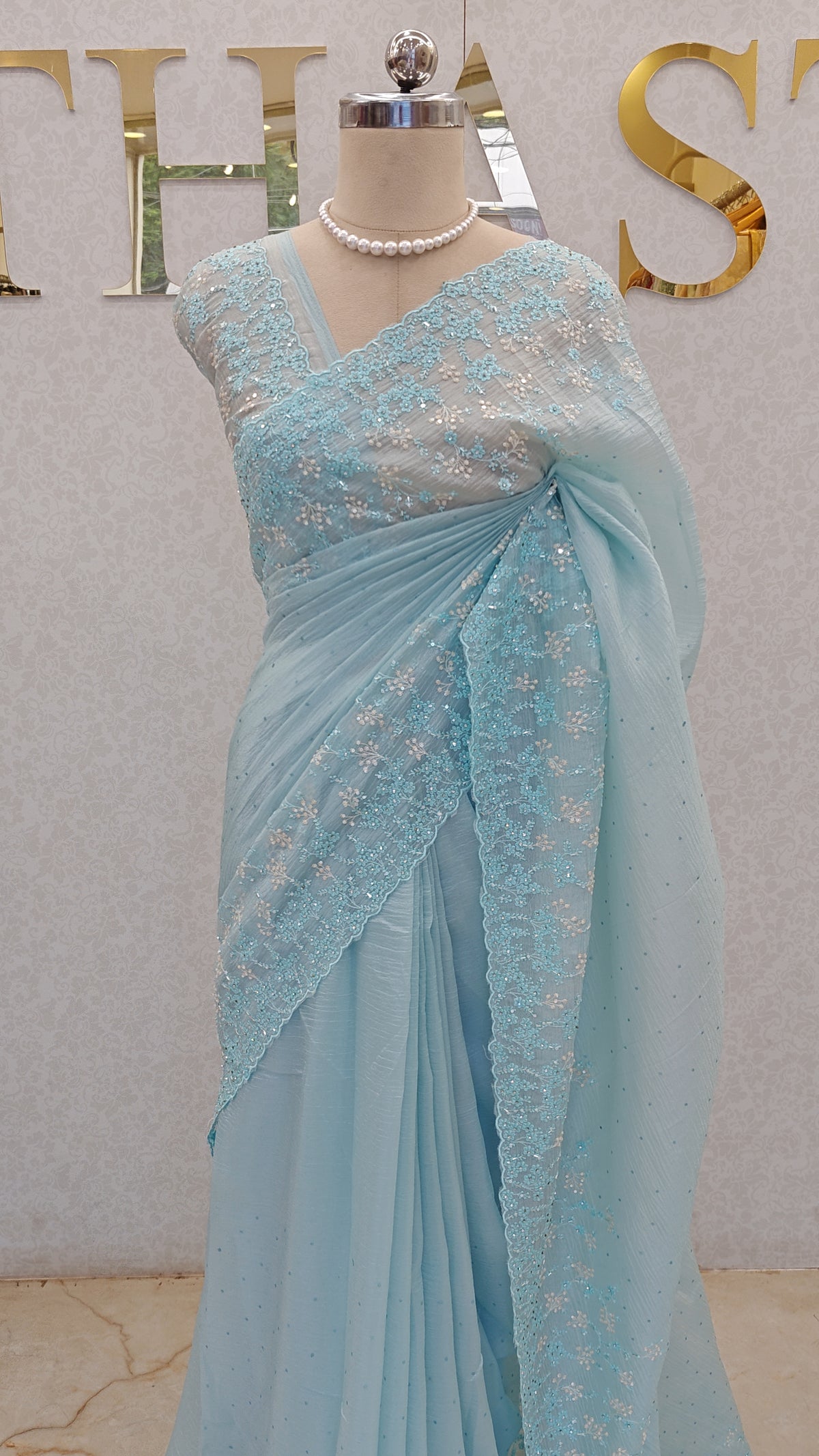 CRUSH ORGANZA SAREE
