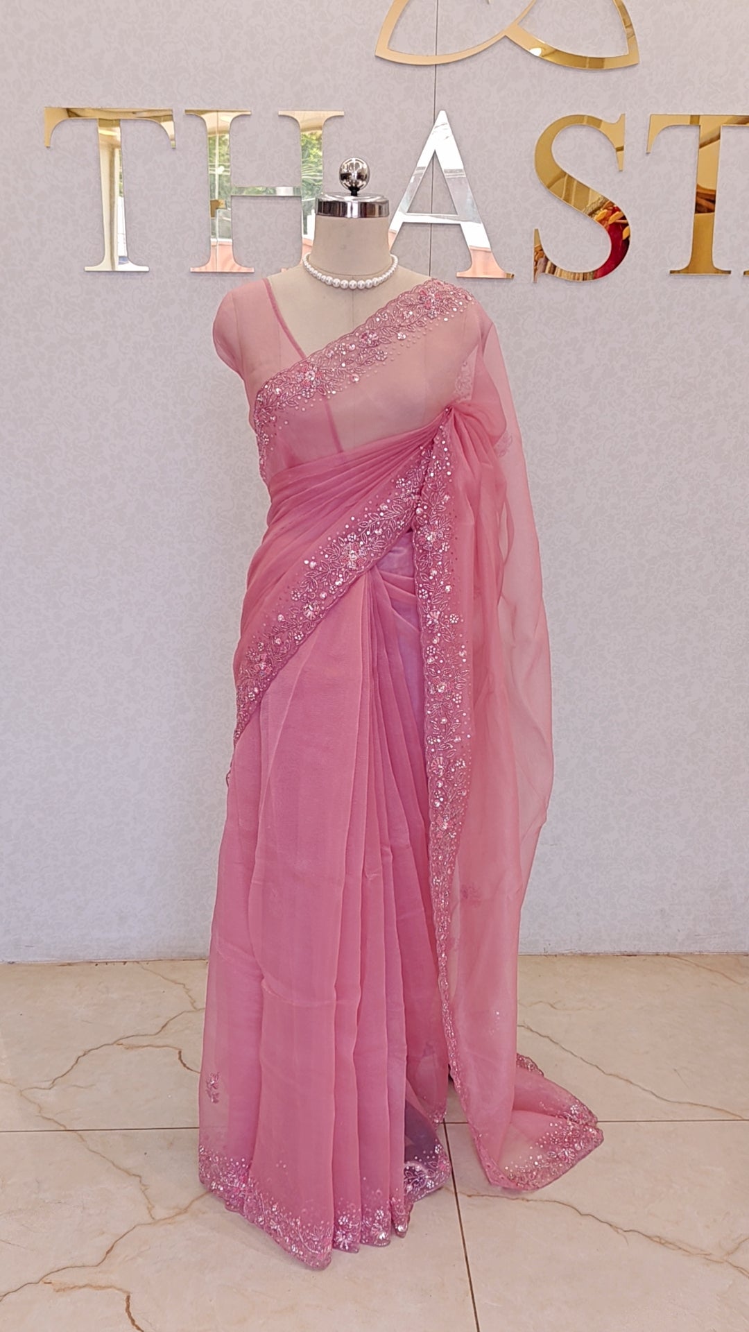 CRUSH ORGANZA SAREE