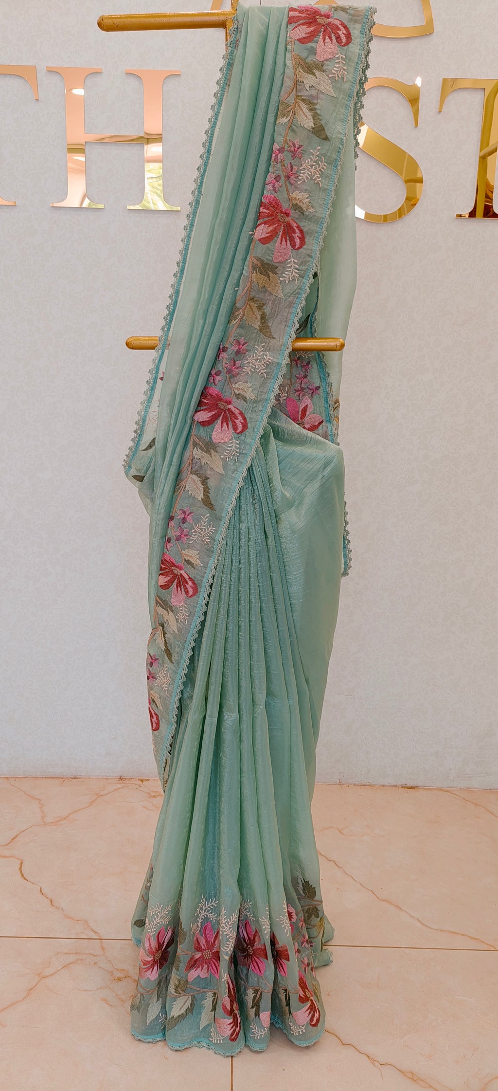 CRUSH ORGANZA SAREE