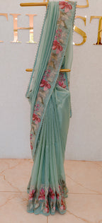 CRUSH ORGANZA SAREE