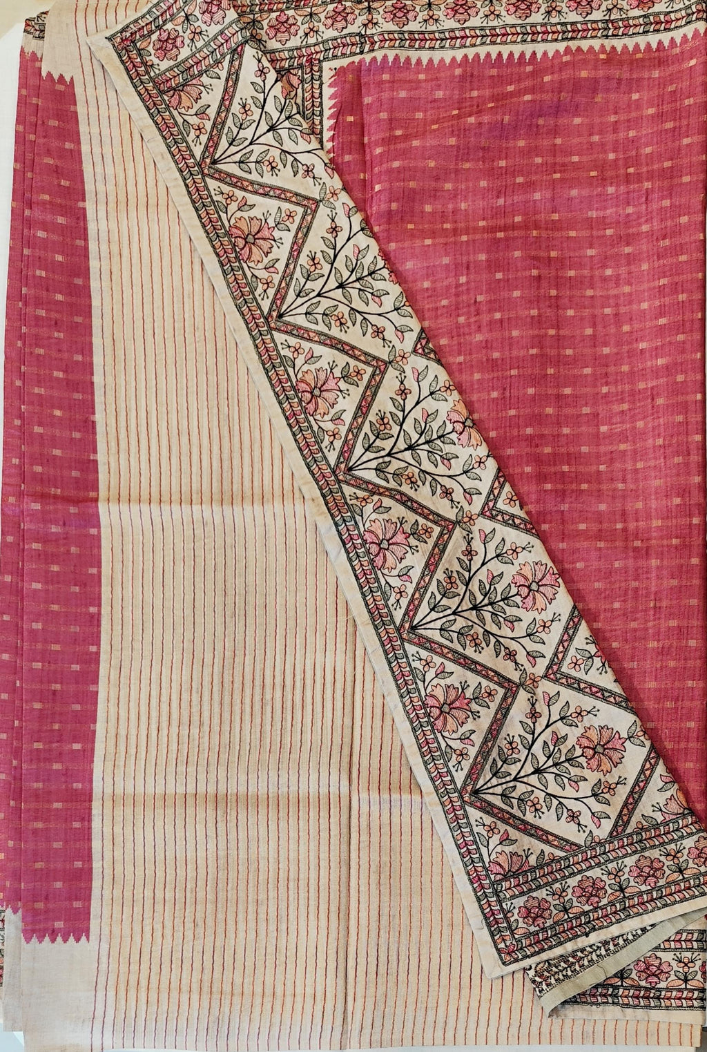 Semi tussar saree