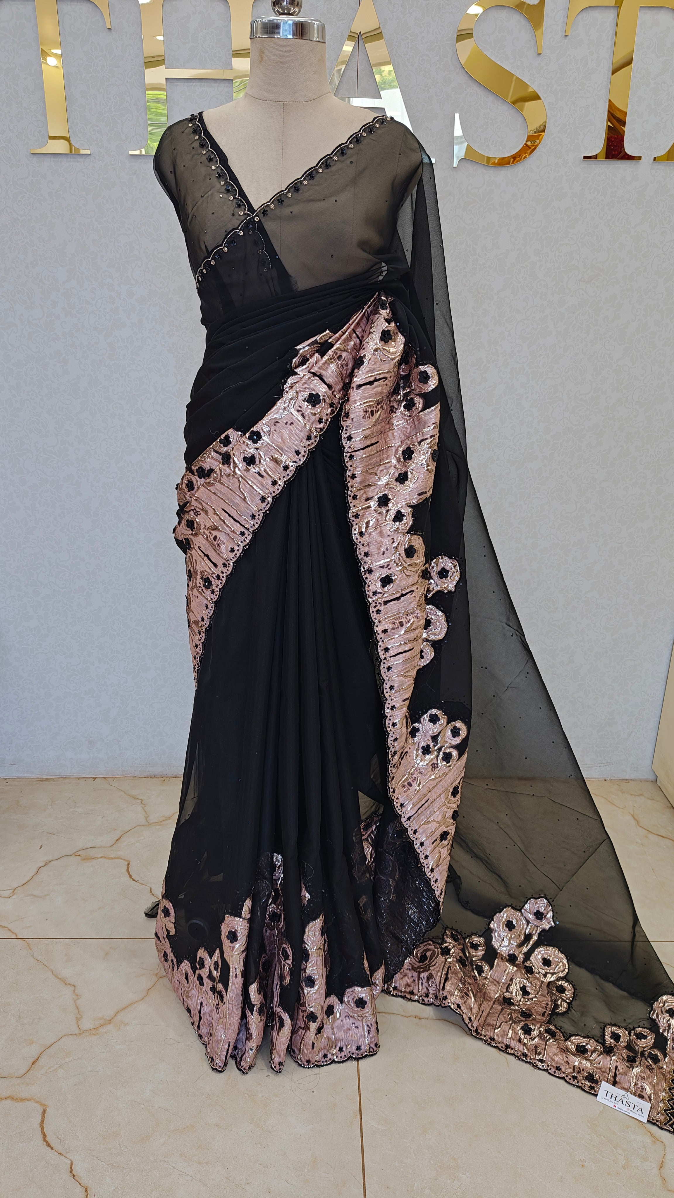 PURE ORGANZA SAREE