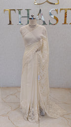 SOFT ORGANZA SAREE