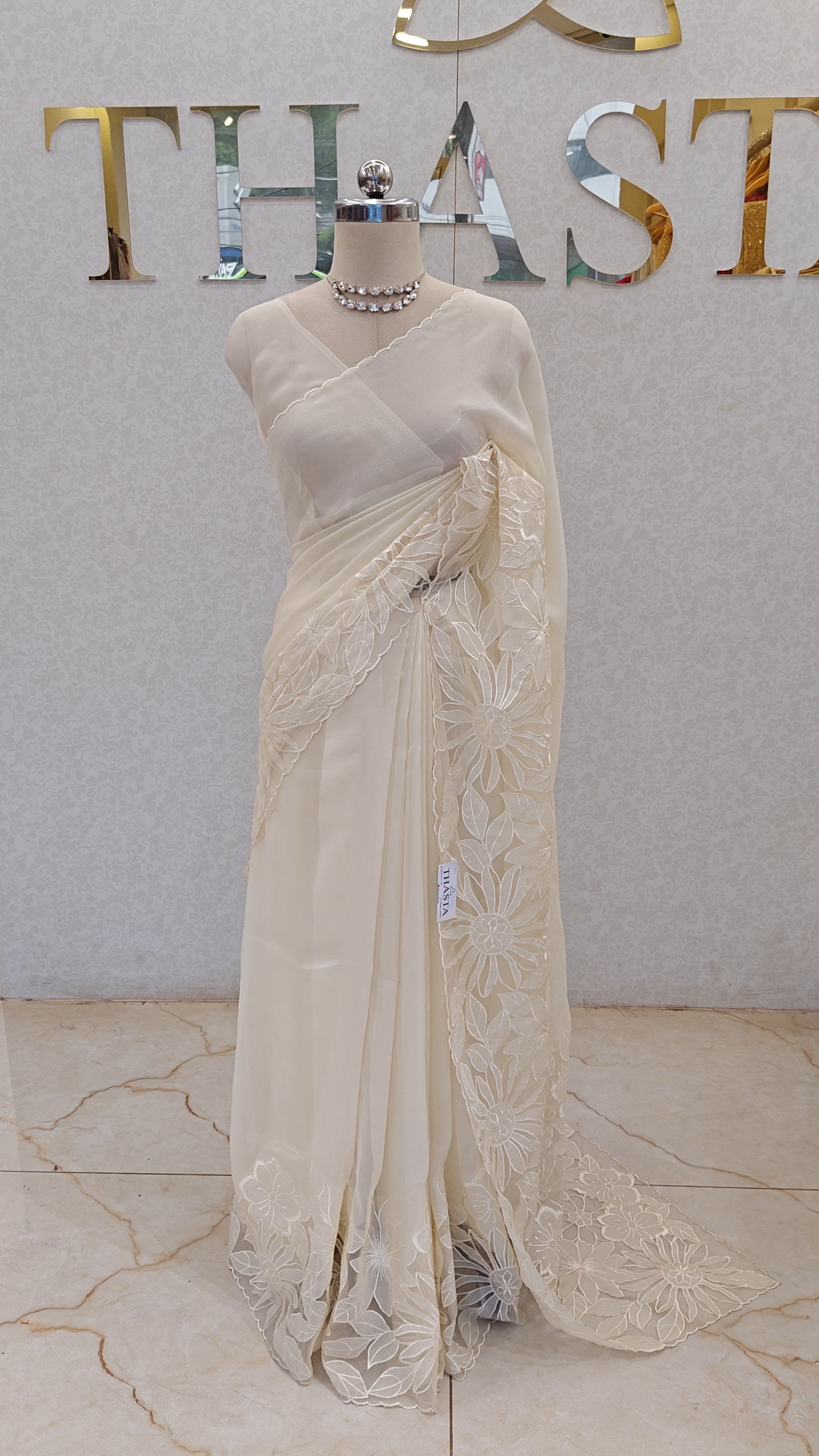SOFT ORGANZA SAREE